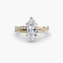 Round Brilliant Fine Emerald ring in Gold – alternate view