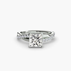 Real Pavé Fine Emerald Setting ct