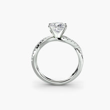 Real Fine Emerald Setting – front view