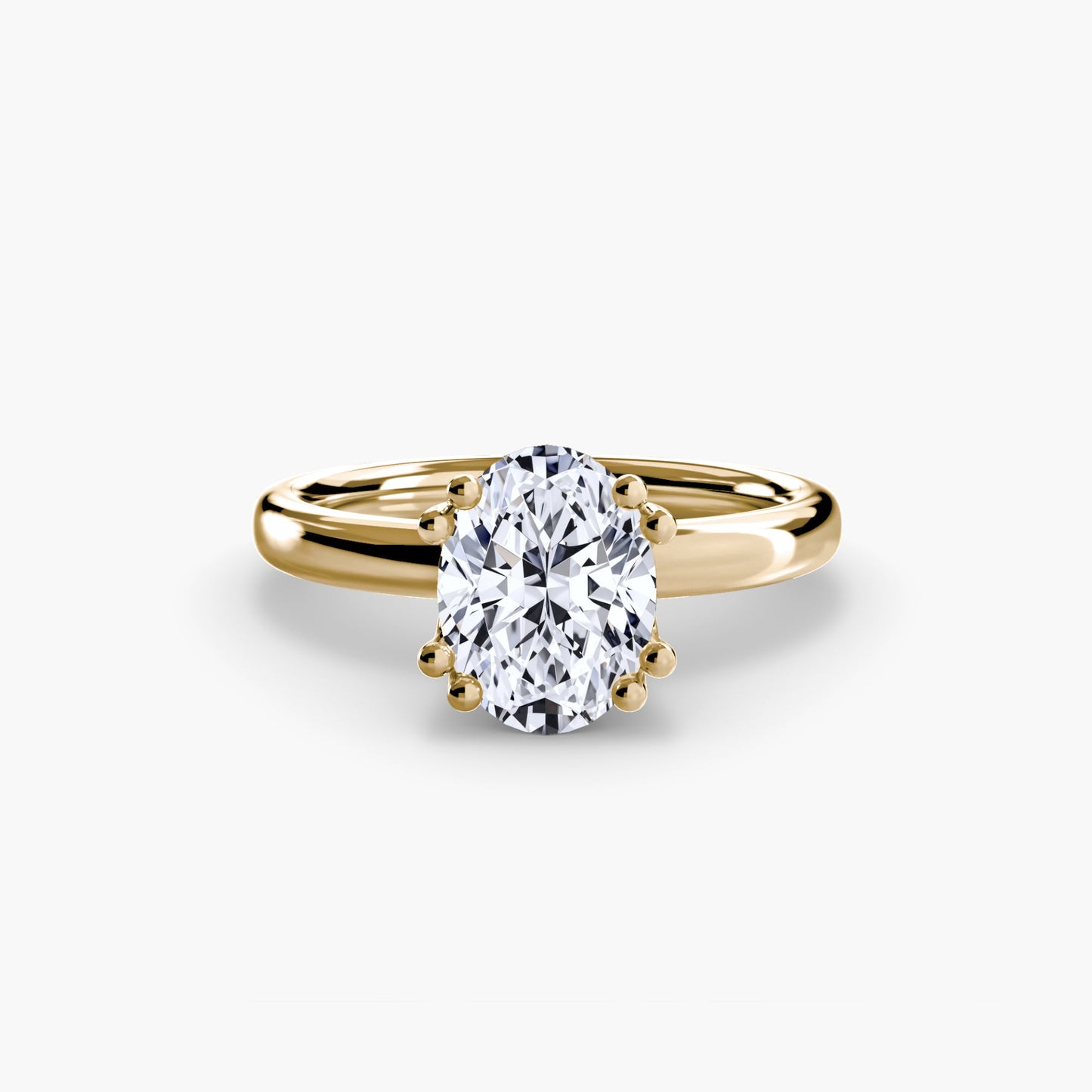 Setting Gold with Gemstone – profile view