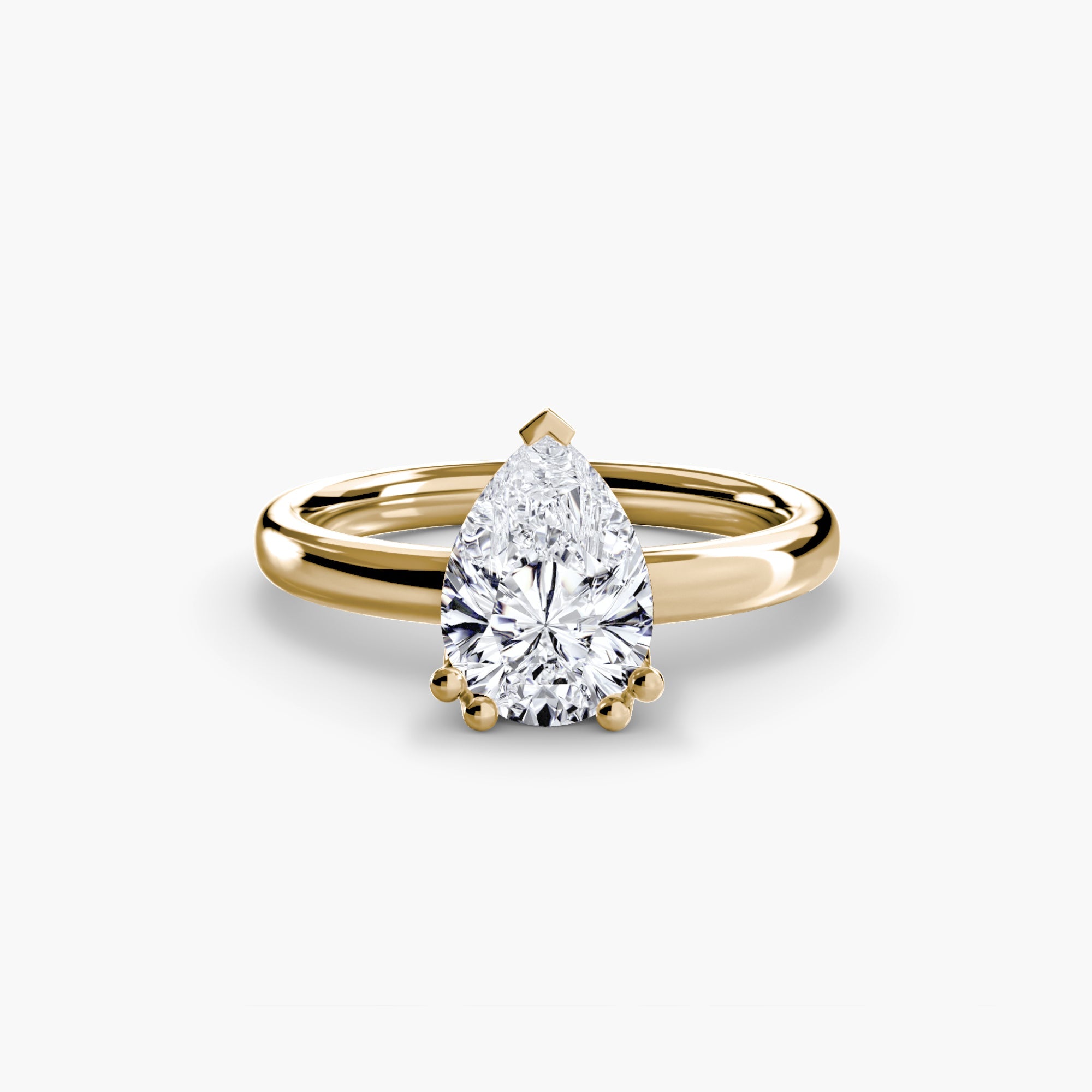Natural Gemstone Setting ct Gold – top view