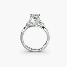 Custom Brilliant Diamond Setting 0.35 ct – front view