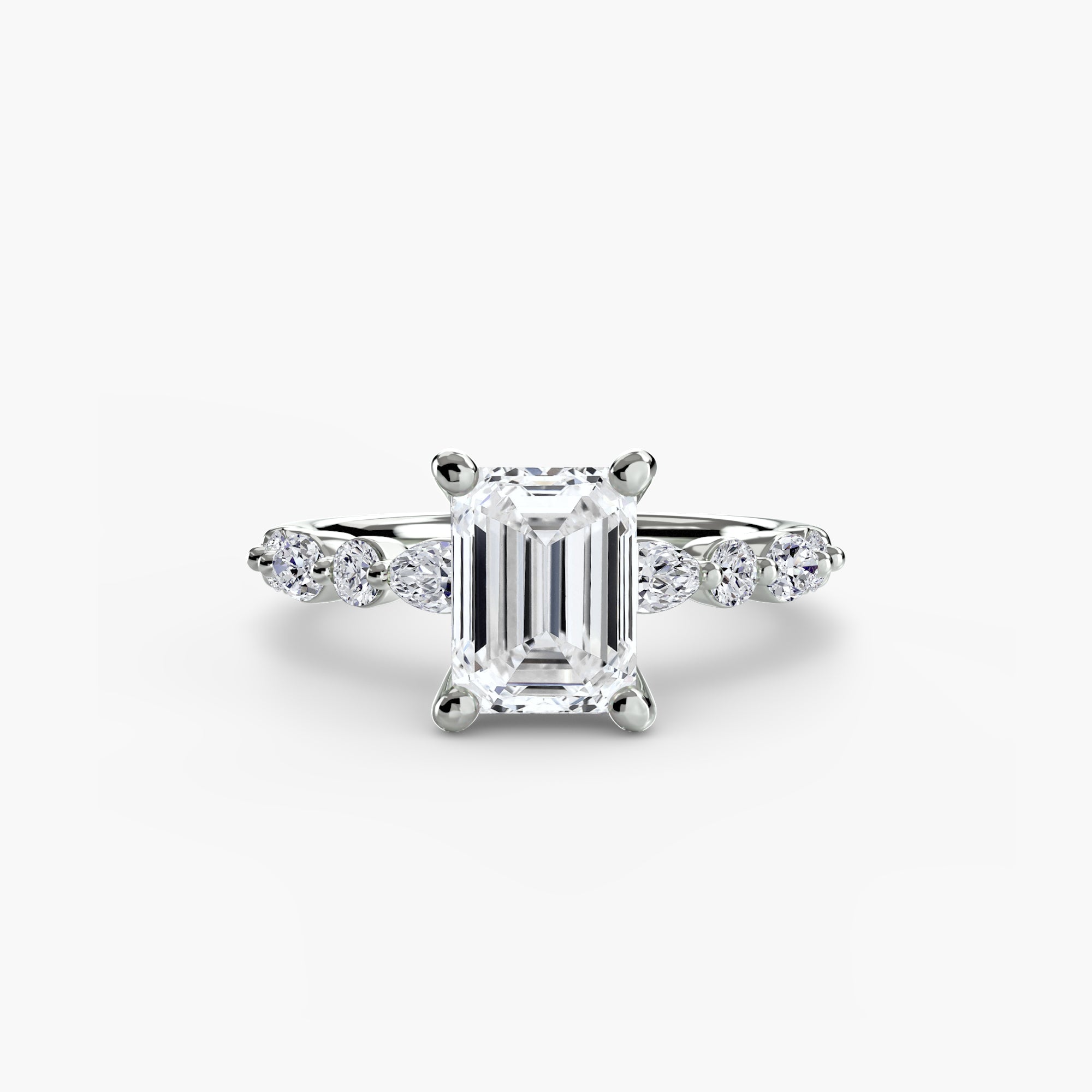 Fine Diamond Setting 0.35-ct Gold – back view
