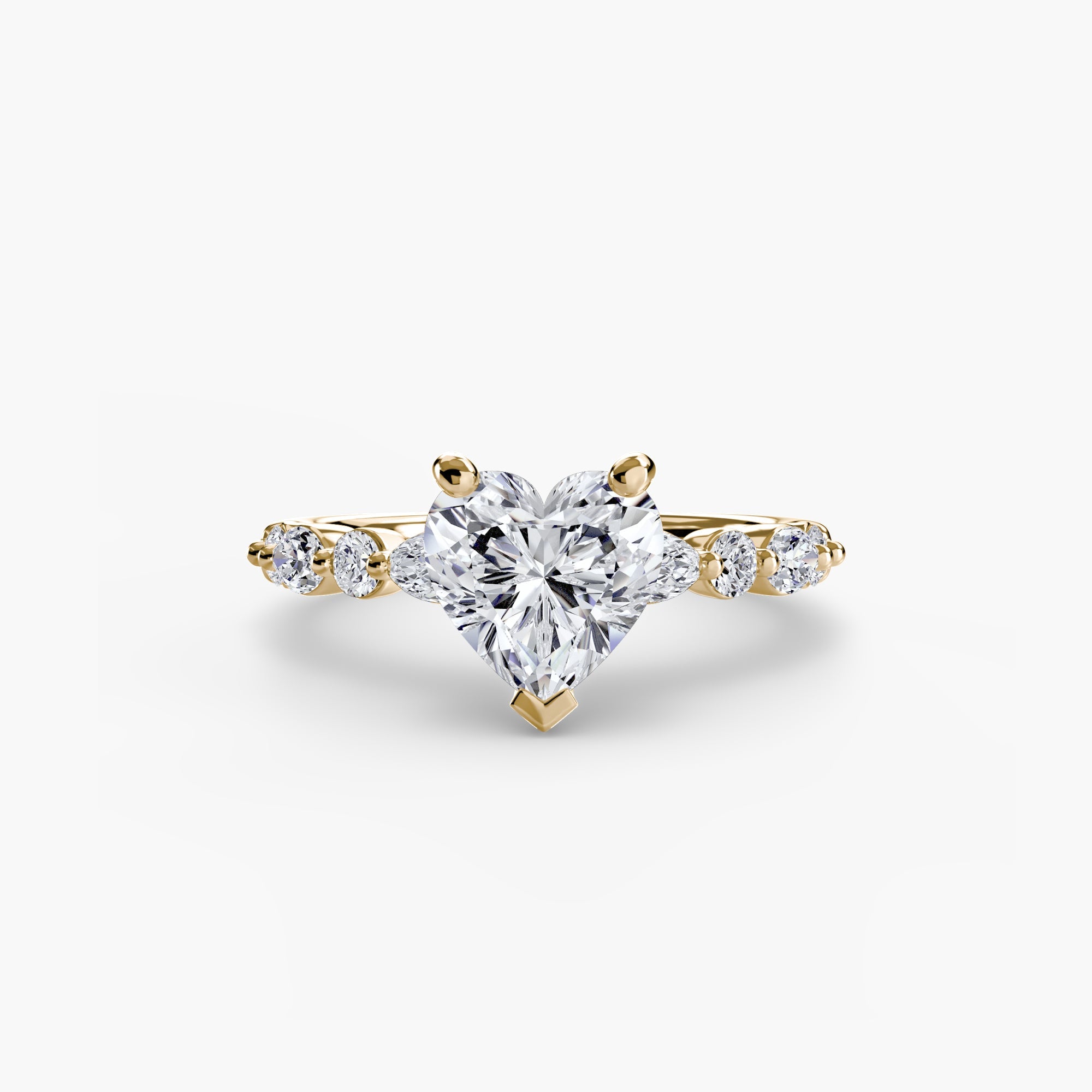 Earth-Mined Fine Diamond Setting – detail view