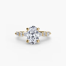 Fine Diamond Setting 0.35-ct Gold – profile view