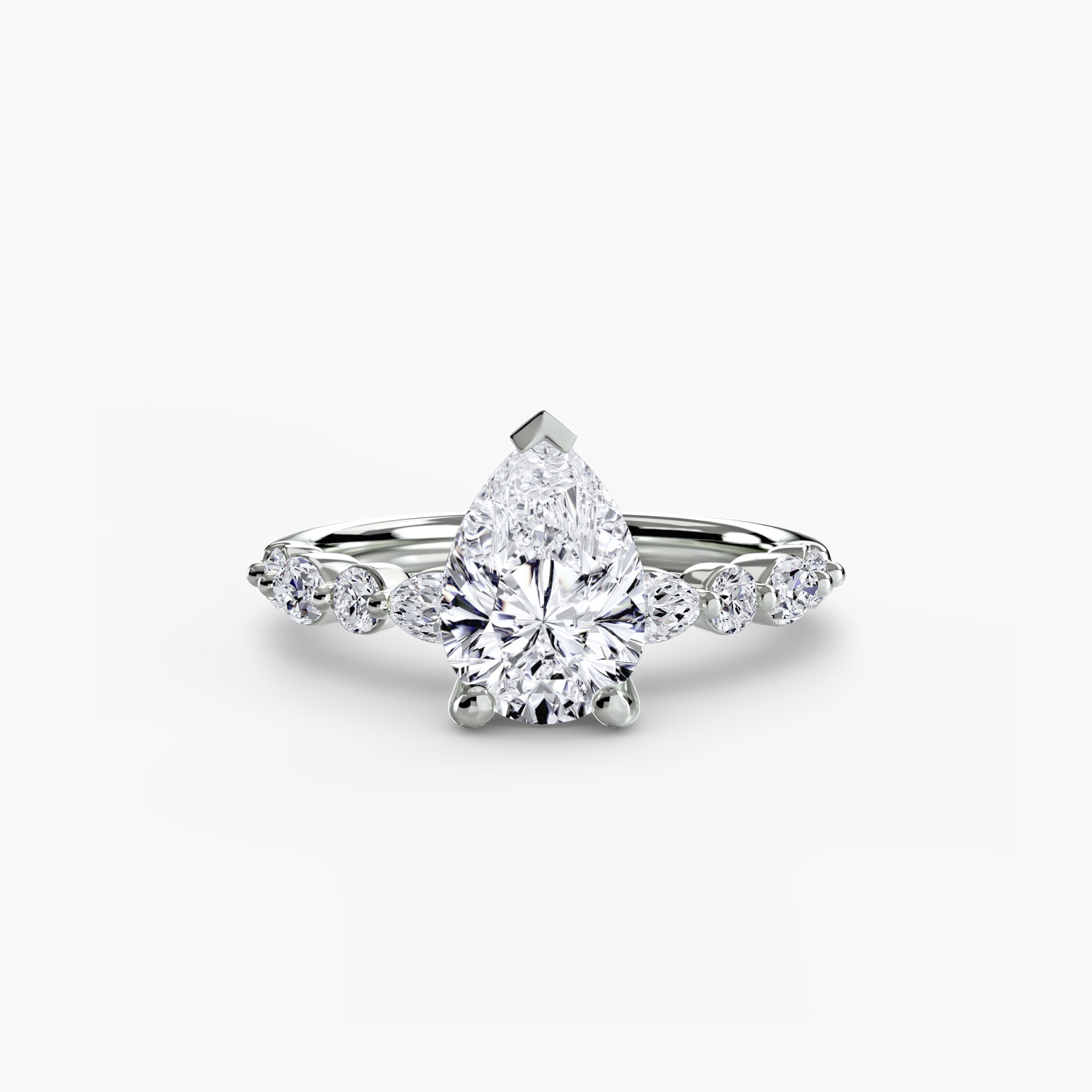 Shimmering Setting 0.35 ct – top view