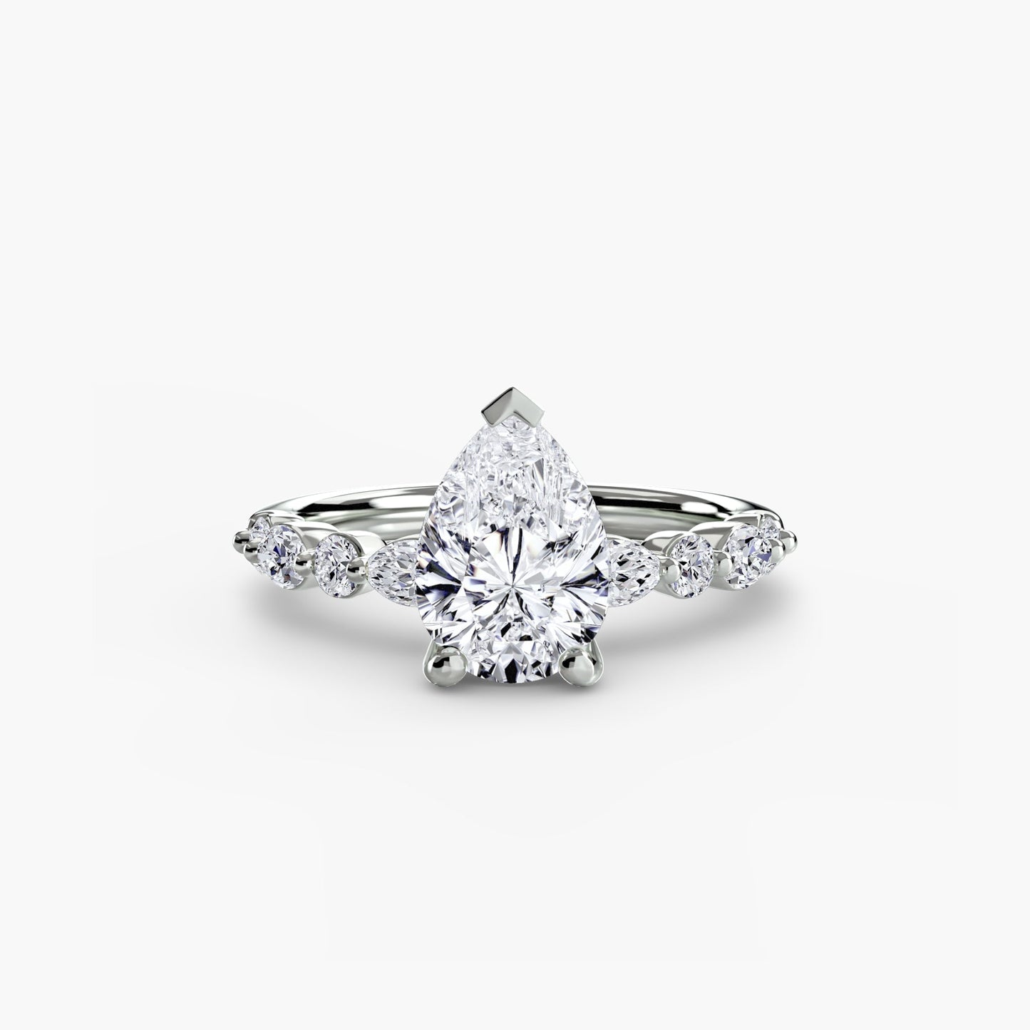 Shimmering Setting 0.35 ct – top view