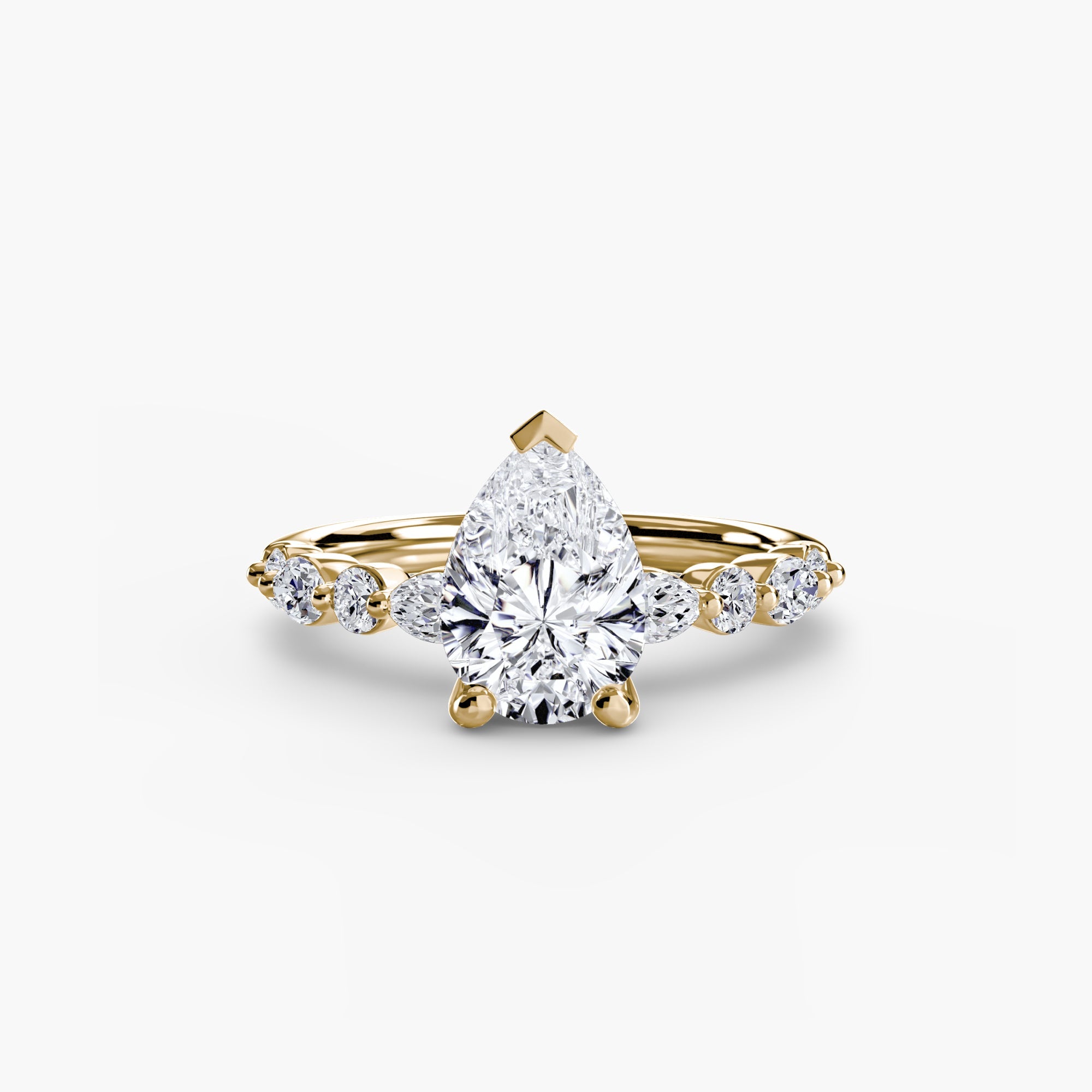 Shimmering Setting 0.35 ct – top view