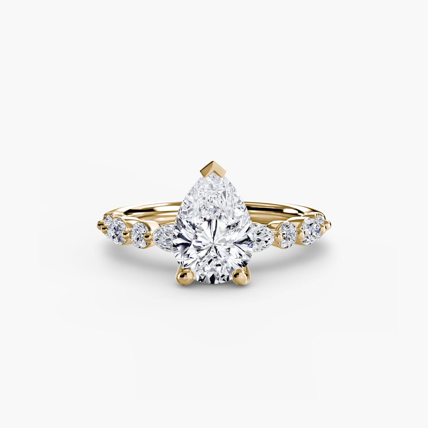 Shimmering Setting 0.35 ct – top view