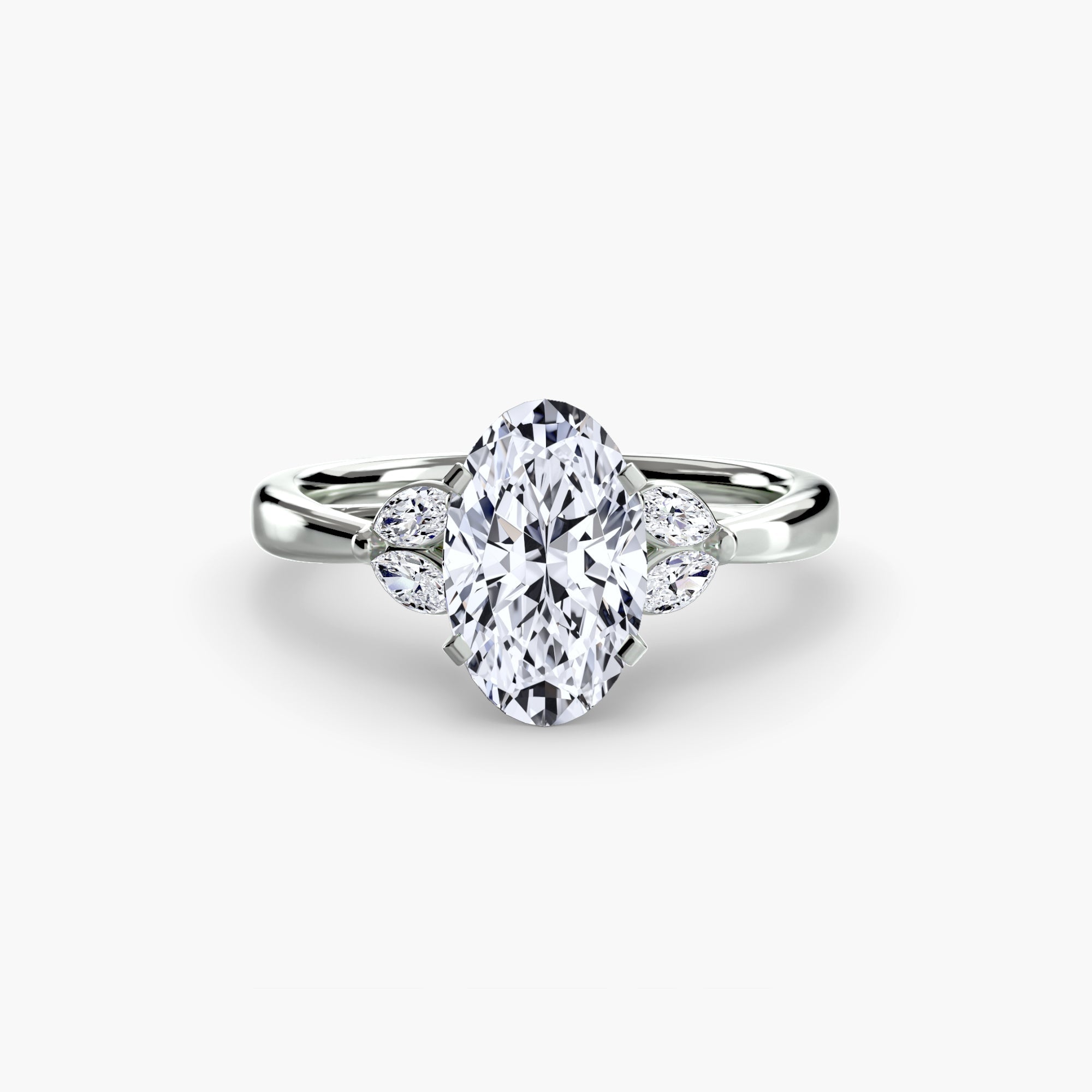 Gemstone Setting -ct Gold – profile view