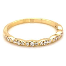 Wedding Anniversary Band 0.50 Carats Round Natural Diamond Yellow Gold 14K3