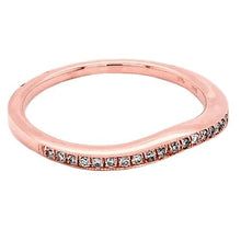 Wedding Anniversary Band 0.75 Carats Round Real Diamond F Vs1 Rose Gold 14K