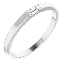 Wedding Band 0.30 Carats Natural White Gold Men's Ring