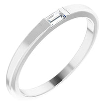 Wedding Band 0.30 Carats Natural White Gold Men's Ring
