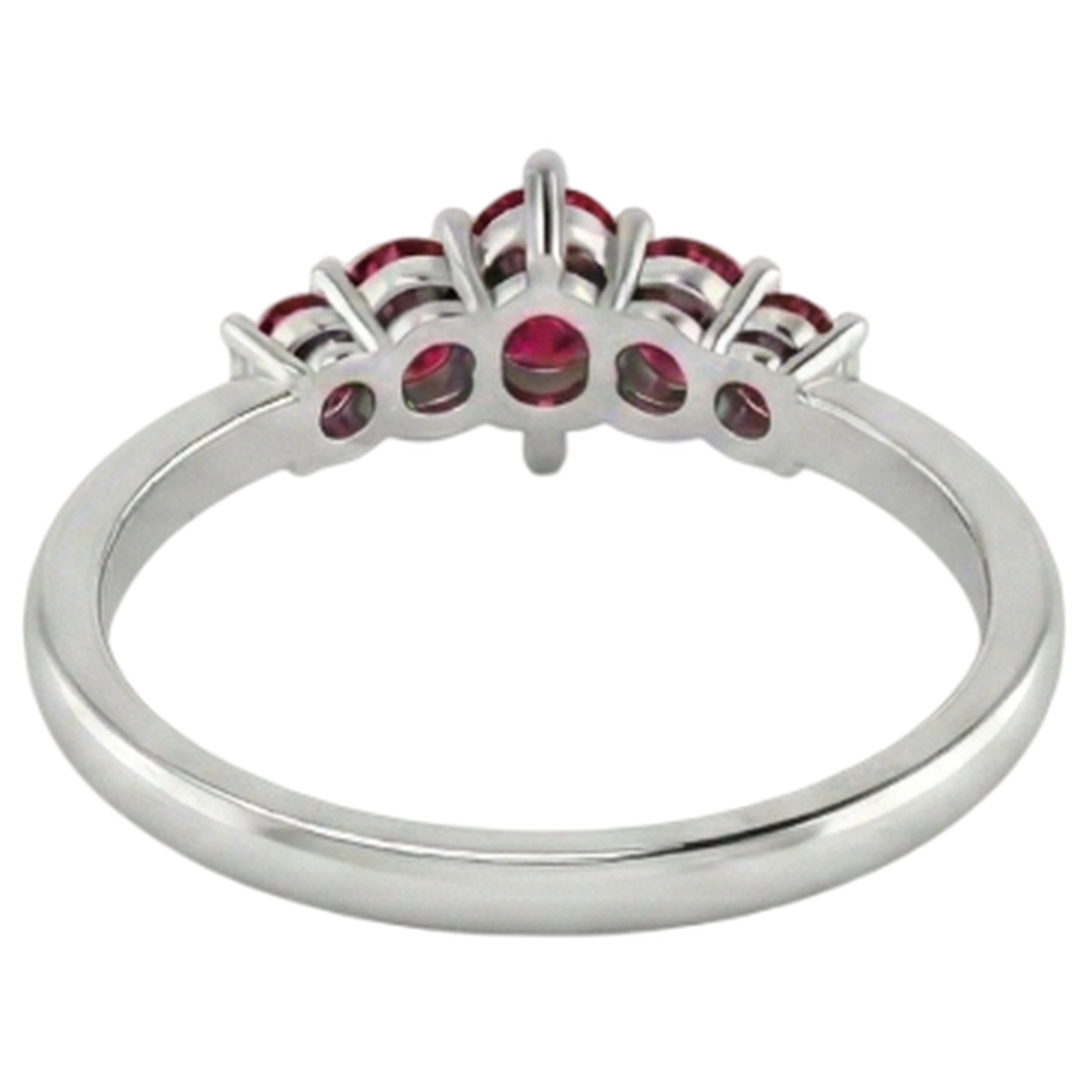 Wedding Band 1 Carat Natural Earth Mined DIAMOND ( NOT LAB GROWN ) & Ruby Women Jewellery