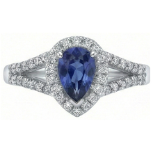natural round sapphire 2.50ct ring side angle