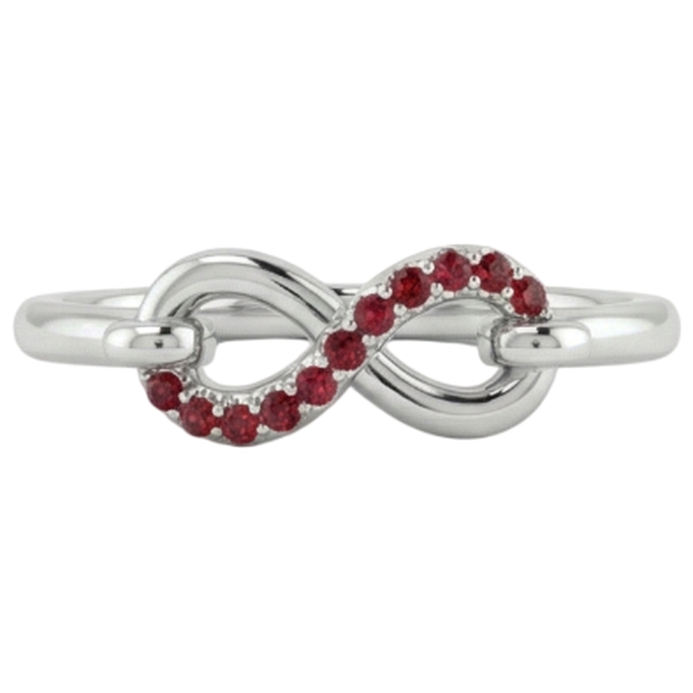 Wedding Infinity Band 0.25 Carats Burma Ruby Jewellery