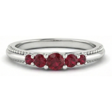 Wedding Ring Burma Ruby 1.10 Carats Antique Style Jewellery New