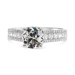 Wedding Ring Round Old Cut Natural Diamond Prong Set Jewelry 5.50 Carats