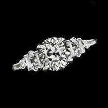 Wedding Ring Round Old Miner Real Diamond With Baguettes 3.50 Carats