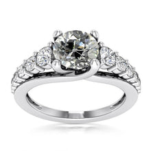 Wedding Ring Round Old Miner Real Diamonds Prong Set 5.75 Carats