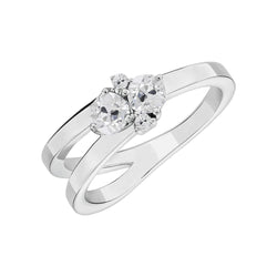 Wedding Ring Split Shank Old Cut Real Round Diamonds 2.25 Carats Jewelry