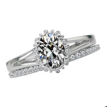 Natural Brilliant Diamond Proposal Ring 3 ct 14 Karat White Gold – main view