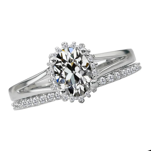Natural Brilliant Diamond Proposal Ring 3 ct 14 Karat White Gold – main view