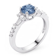 White Gold 1 Carat Blue White Natural Earth Mined DIAMOND ( NOT LAB GROWN )s Engagement Ring
