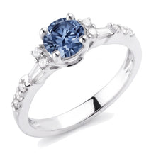 White Gold 1 Carat Blue White Natural Earth Mined DIAMOND ( NOT LAB GROWN )s Engagement Ring