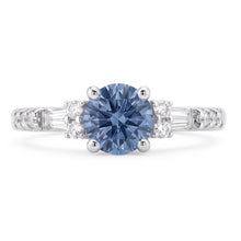 White Gold 1 Carat Blue White Natural Earth Mined DIAMOND ( NOT LAB GROWN )s Engagement Ring