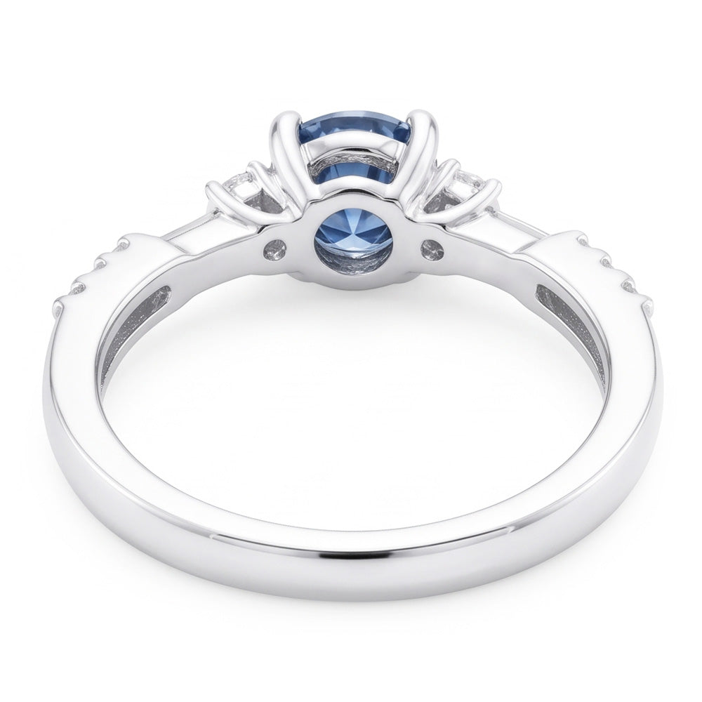 White Gold 1 Carat Blue White Natural Earth Mined DIAMOND ( NOT LAB GROWN )s Engagement Ring