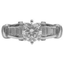 White Gold 14K 1.30 Carats Natural Earth Mined DIAMOND ( NOT LAB GROWN ) Engagement Ring