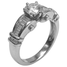 White Gold 14K 1.30 Carats Natural Earth Mined DIAMOND ( NOT LAB GROWN ) Engagement Ring