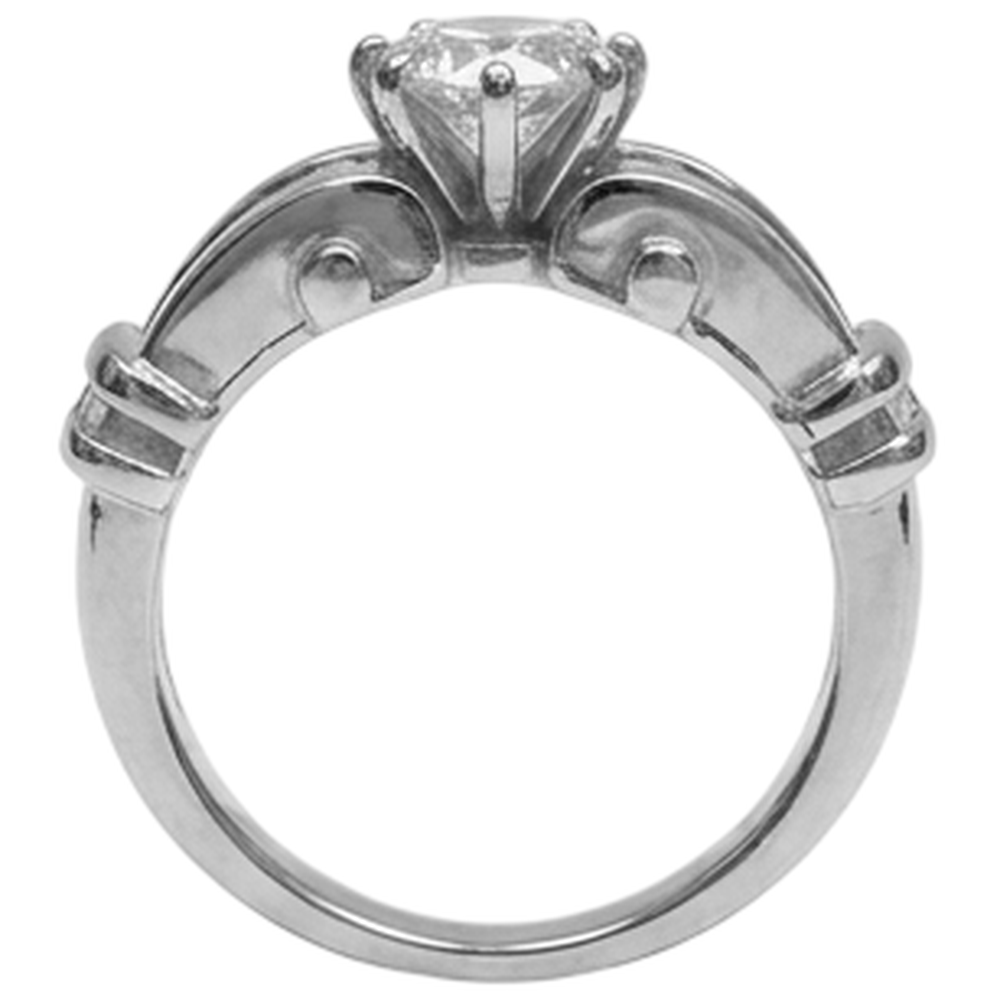 White Gold 14K 1.30 Carats Natural Earth Mined DIAMOND ( NOT LAB GROWN ) Engagement Ring