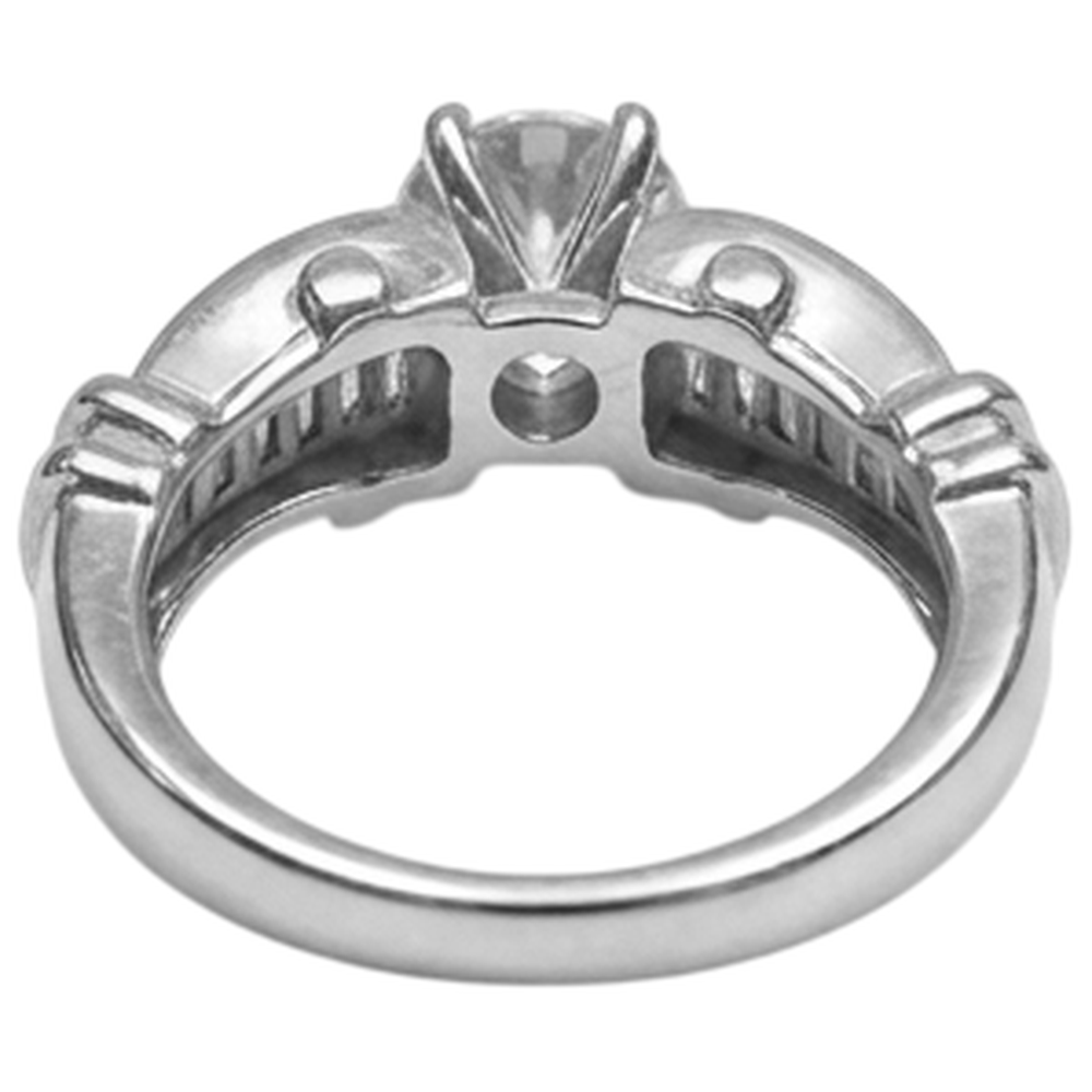 White Gold 14K 1.30 Carats Natural Earth Mined DIAMOND ( NOT LAB GROWN ) Engagement Ring