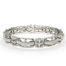 White Gold 14K 12.25 Carats Genuine Diamonds Men's Bracelet New