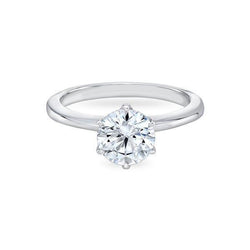 White Gold 14K 1.25 Carat Solitaire Diamond Genuine Engagement Ring