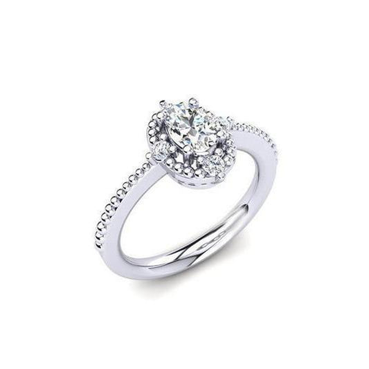 natural round diamond 1.60ct ring front view