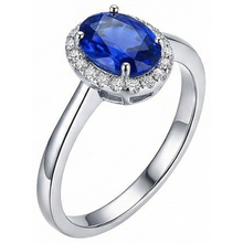 White Gold 14K 2.30 Ct Ceylon Sapphire Natural Earth Mined DIAMOND ( NOT LAB GROWN )s Ring New