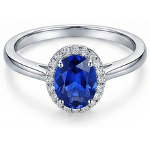 White Gold 14K 2.30 Ct Ceylon Sapphire Natural Earth Mined DIAMOND ( NOT LAB GROWN )s Ring New