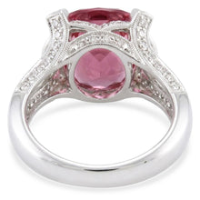 White Gold 14K 21 Ct Pink Kunzite With Natural Earth Mined Diamonds Wedding Ring New