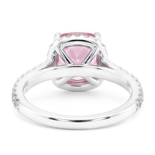 White Gold 14K 3.01 Carats Cushion Pink Gemstone Wedding Ring Jewellery