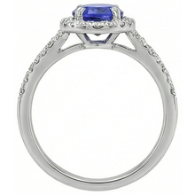 White Gold 14K 3.10 Carats Tanzanite And Natural Earth Mined Diamonds Wedding Ring New