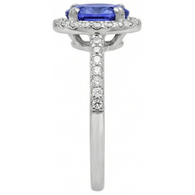 White Gold 14K 3.10 Carats Tanzanite And Natural Earth Mined Diamonds Wedding Ring New