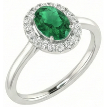 White Gold 14K 3.70 Ct Green Emerald With White Natural Earth Mined DIAMOND ( NOT LAB GROWN )s Ring New
