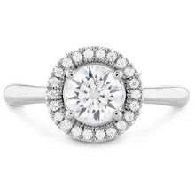 White Gold 14K 3.60 Carats Round Natural Diamond Halo Ring