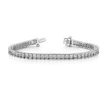 White Gold 14K 6 Ct Gorgeous Round Cut Natural Diamonds Tennis Bracelet New