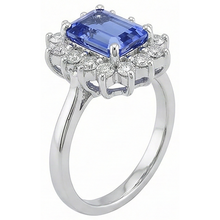 White Gold 14K 7 Ct Tanzanite And Natural Earth Mined Diamonds Ring New