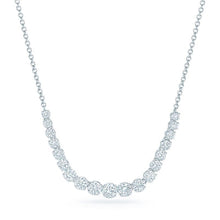 White Gold 14K Brilliant Cut 11.00 Carats Real Diamonds Women Necklace